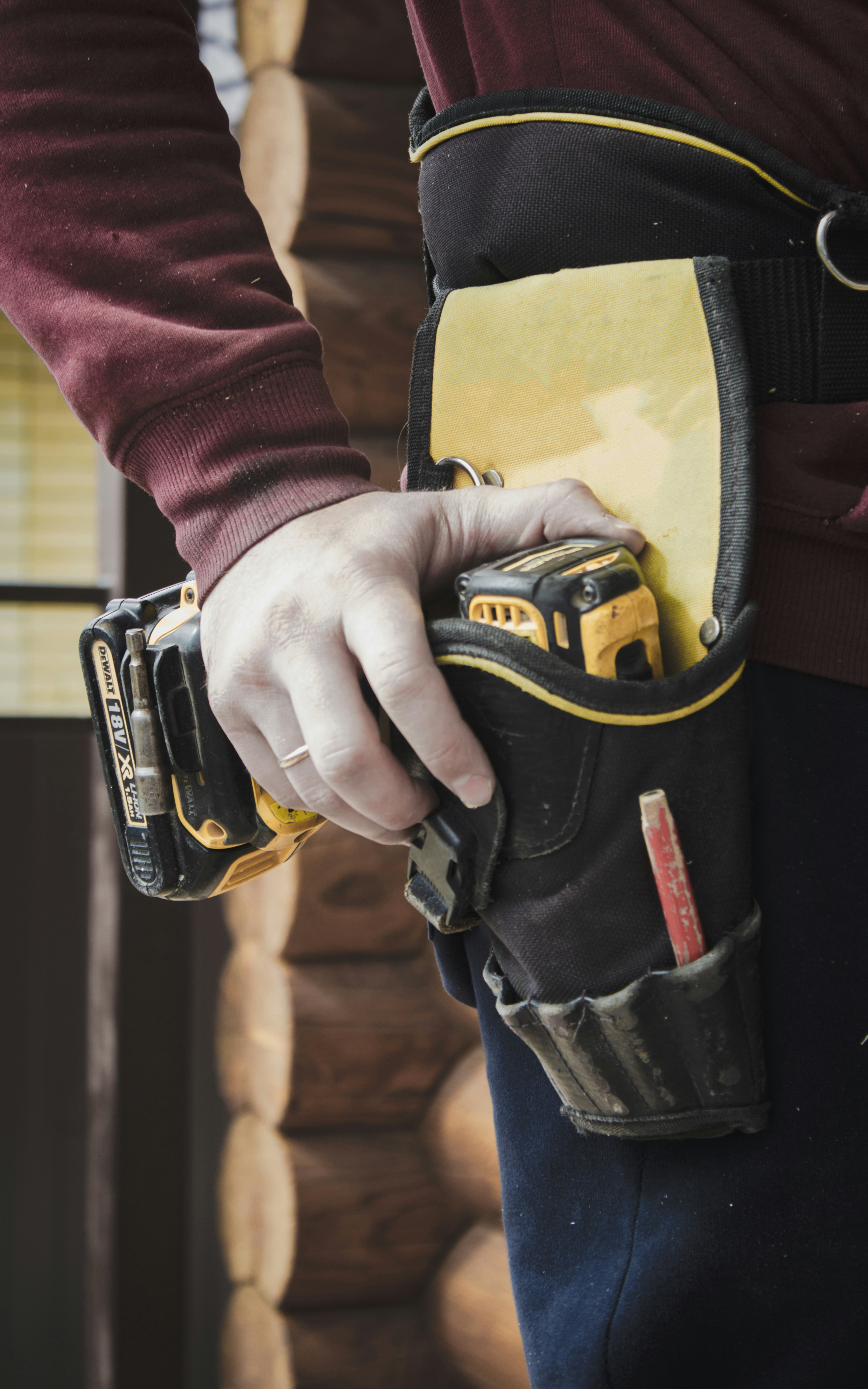 Builder working in Leeds